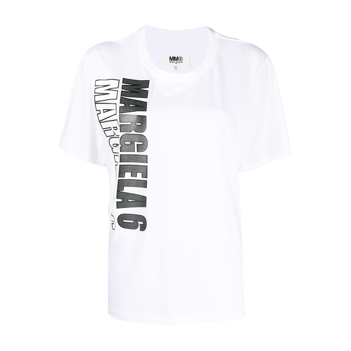 Logo print tee white