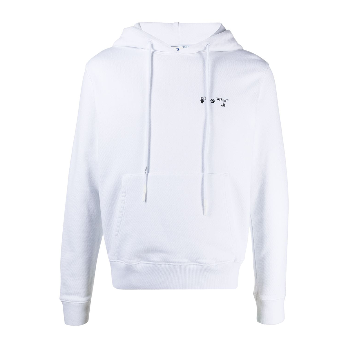 Logo slim hoodie white