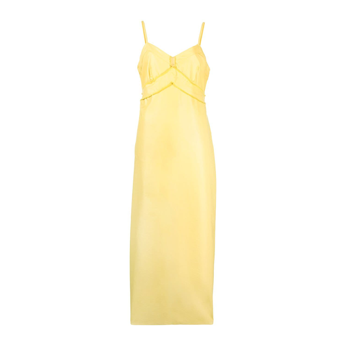 V-neck dress yellow