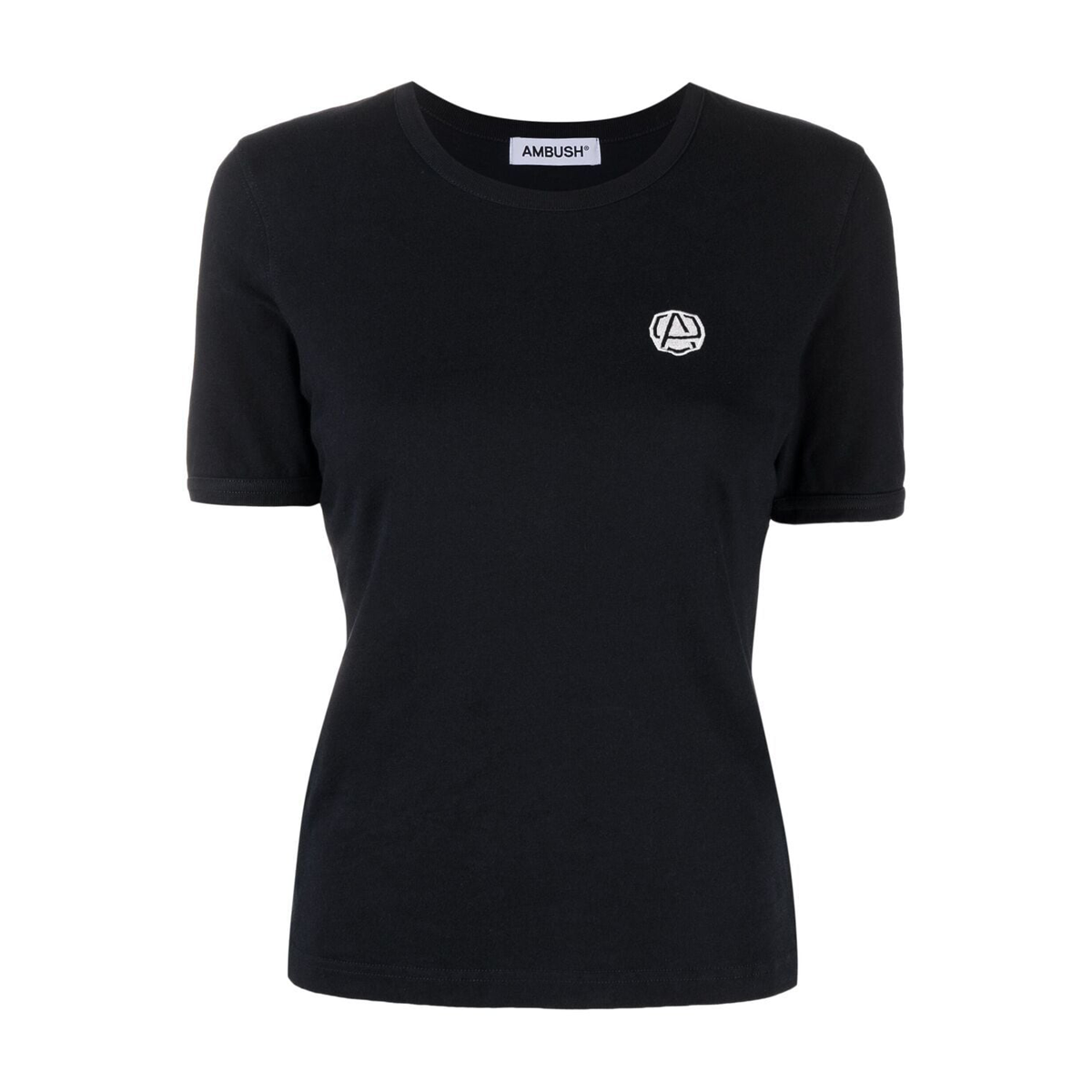 Emblem slim fit t-shirt black