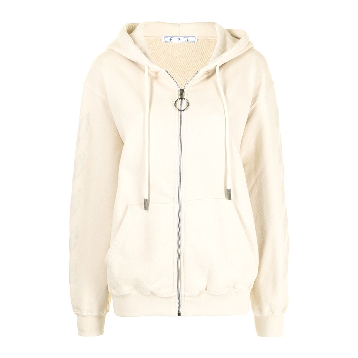 Arrow zipped hoodie beige beige