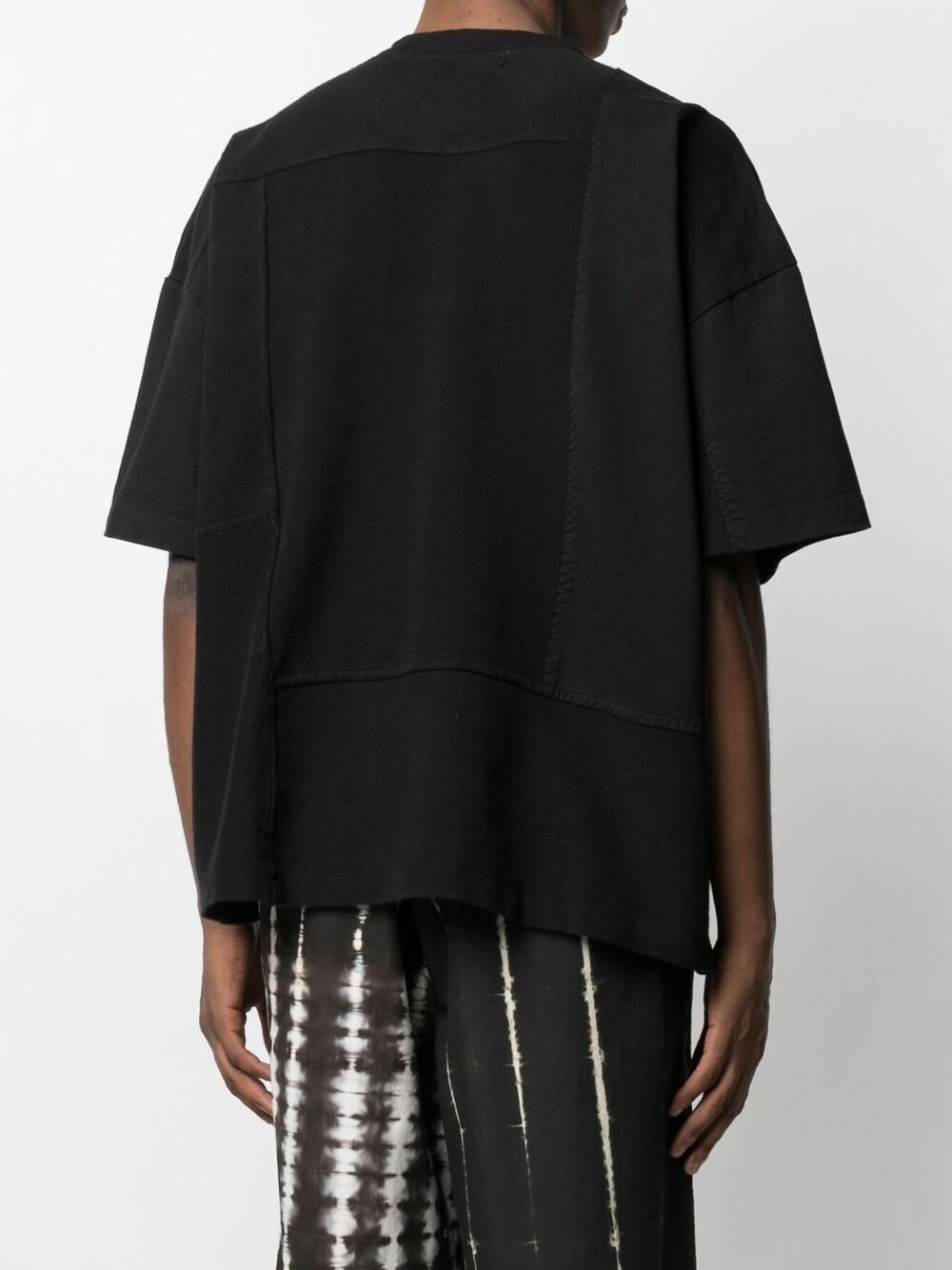 Oversized patchwork t-shirt black