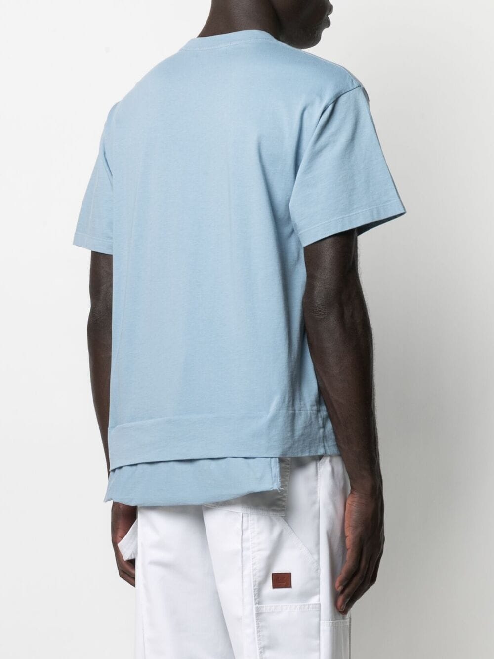 Pocket detail t-shirt light blue