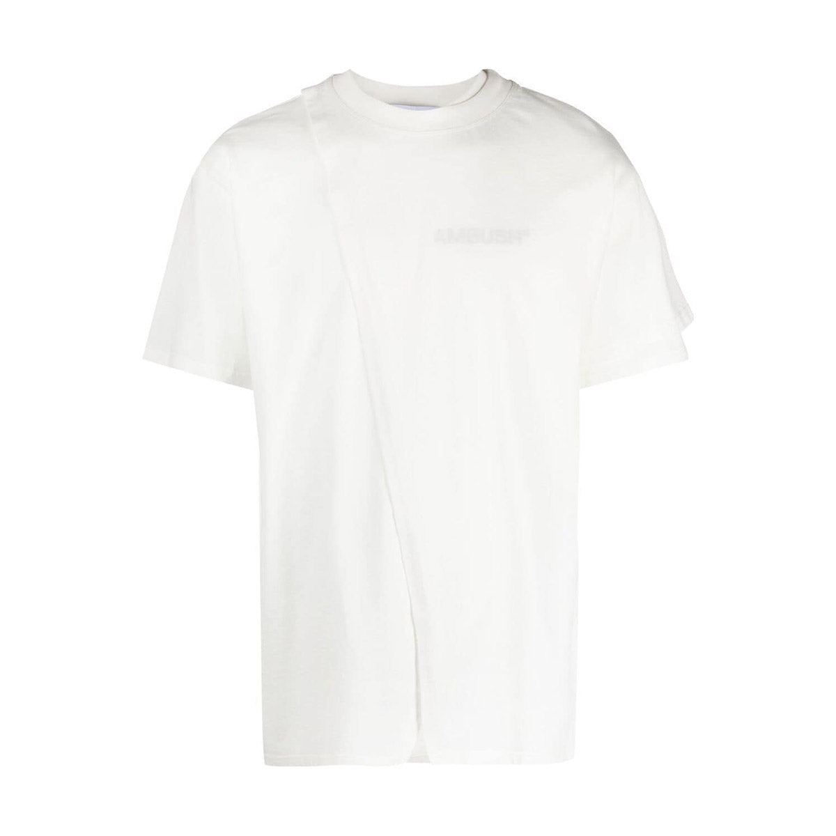 Overlap jersey t-shirt tofu