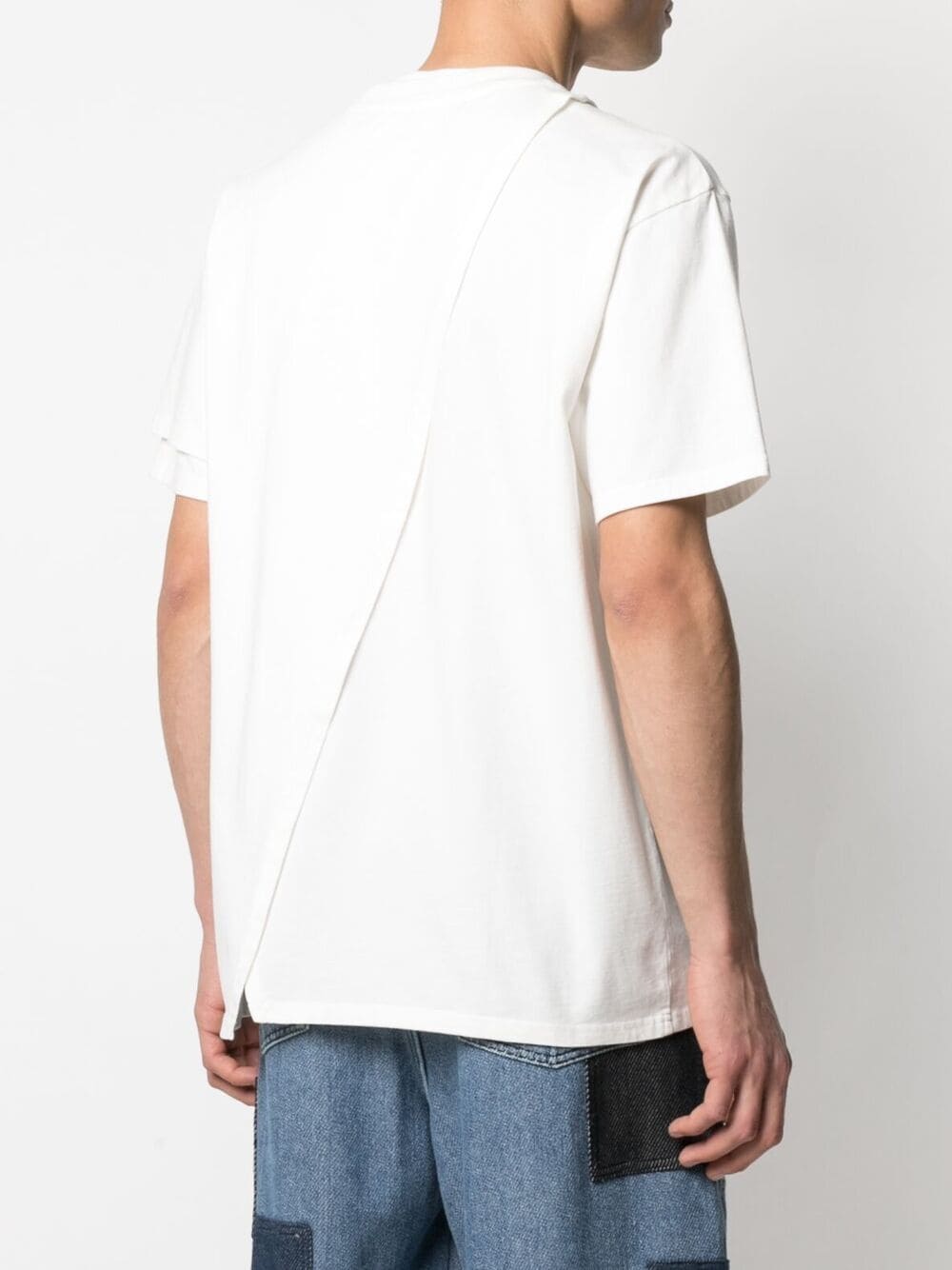 Overlap jersey t-shirt tofu