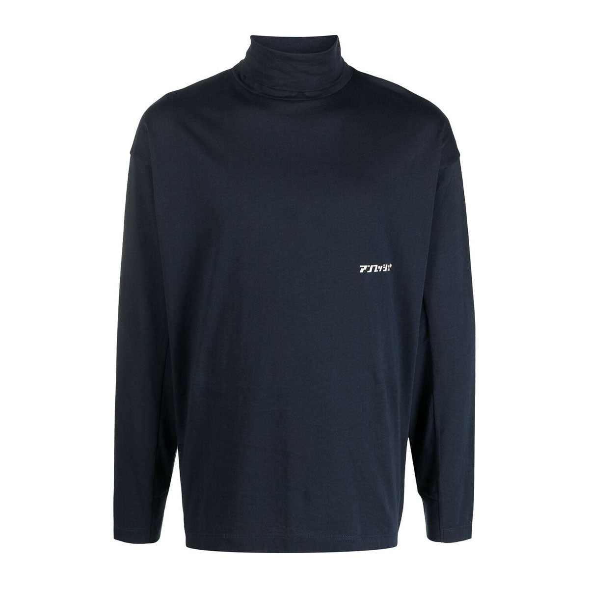 Logo print turtleneck