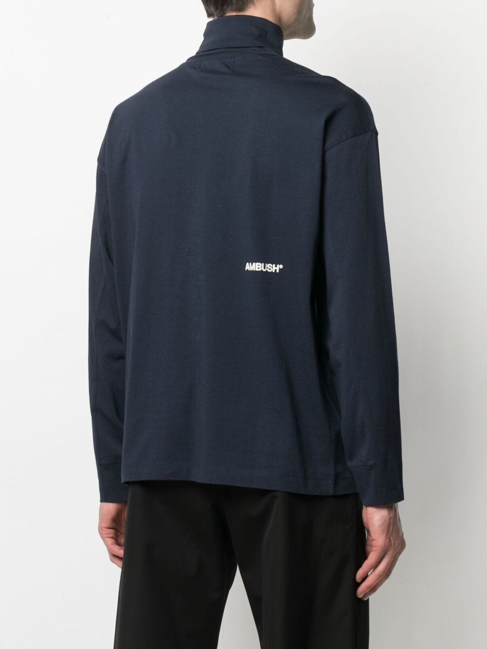 Logo print turtleneck