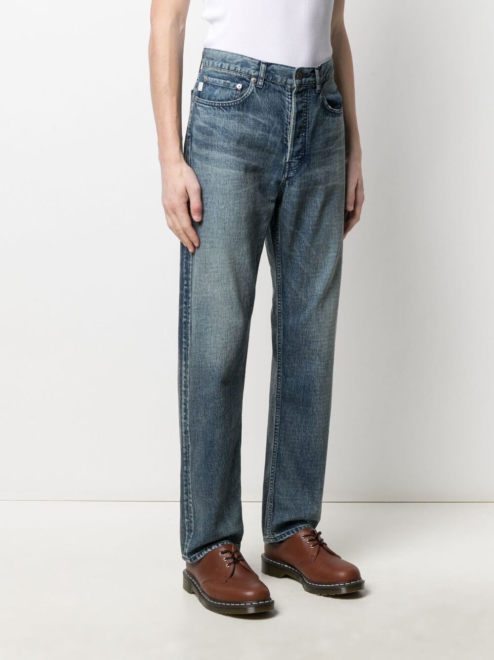 Straight leg jeans mid blue