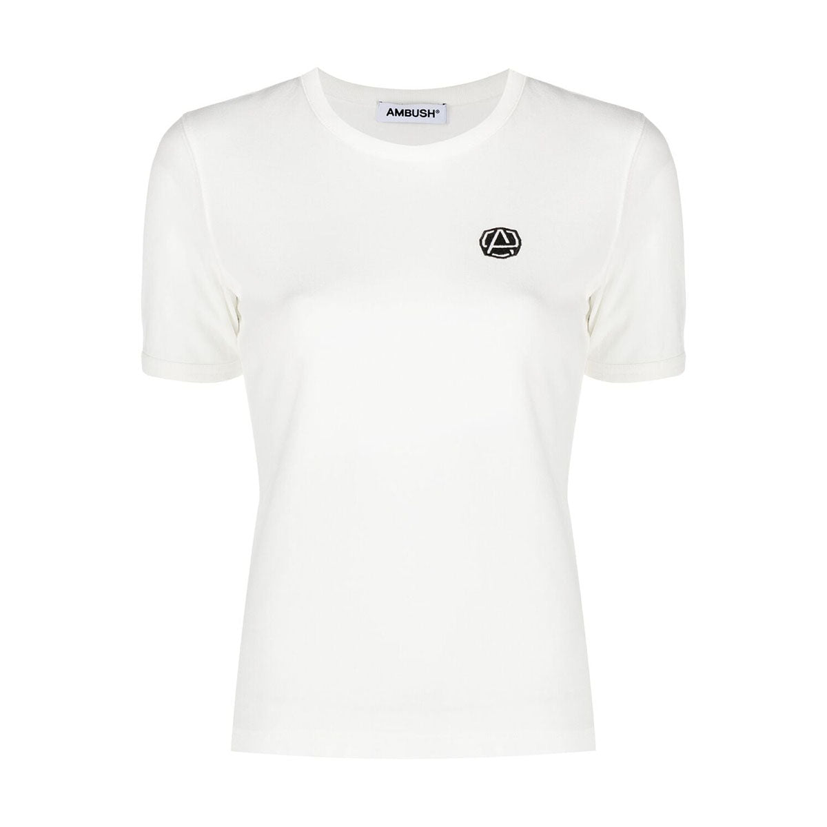 Emblem slim fit t-shirt off white