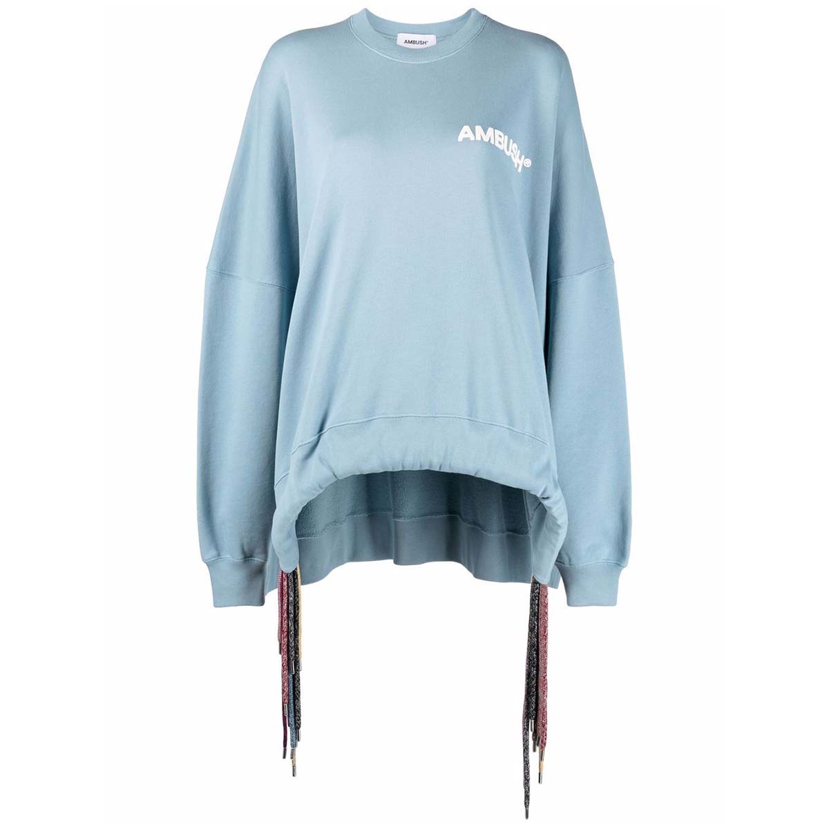 Multicord crewneck sweatshirt light blue