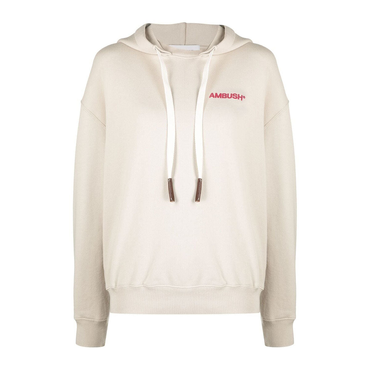 Regular fit hoodie beige