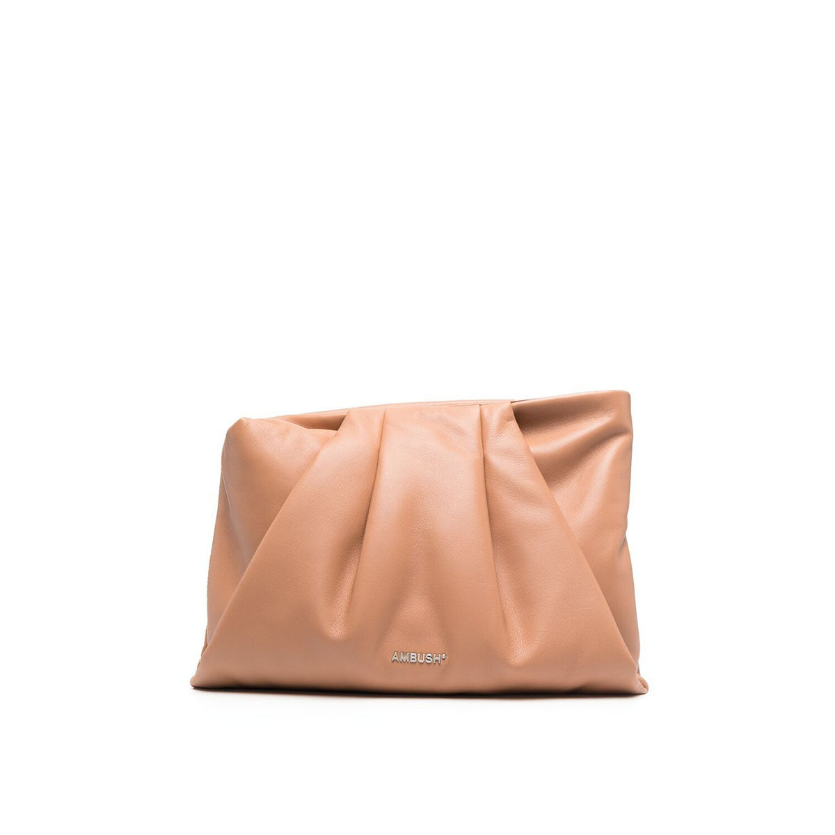 Wrap clutch beige