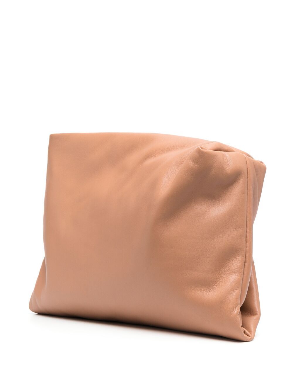 Wrap clutch beige