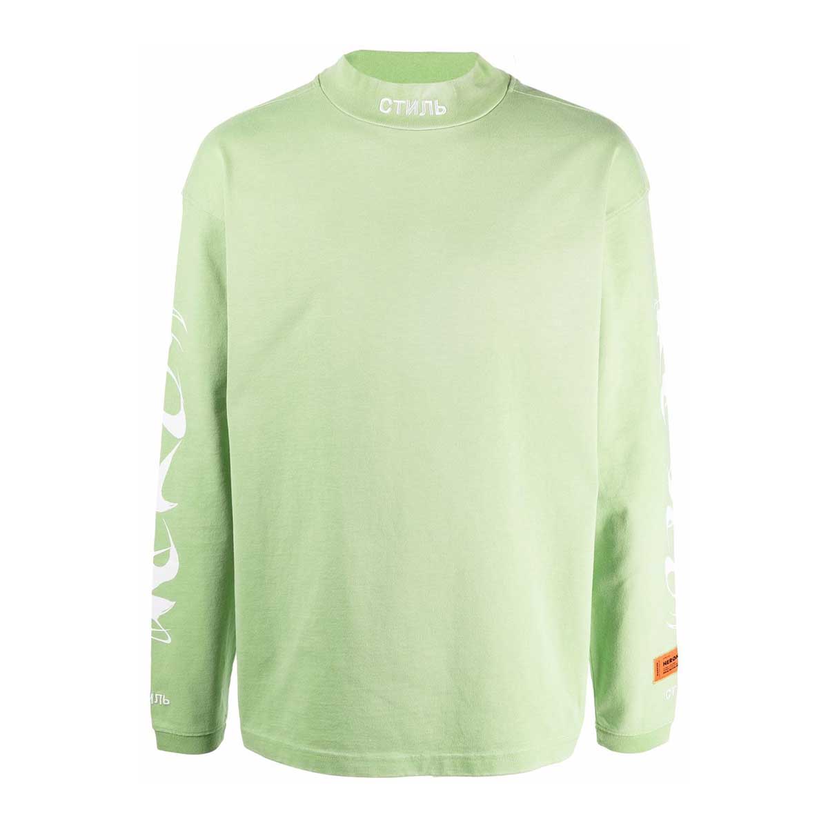 Brush LS turtleneck green