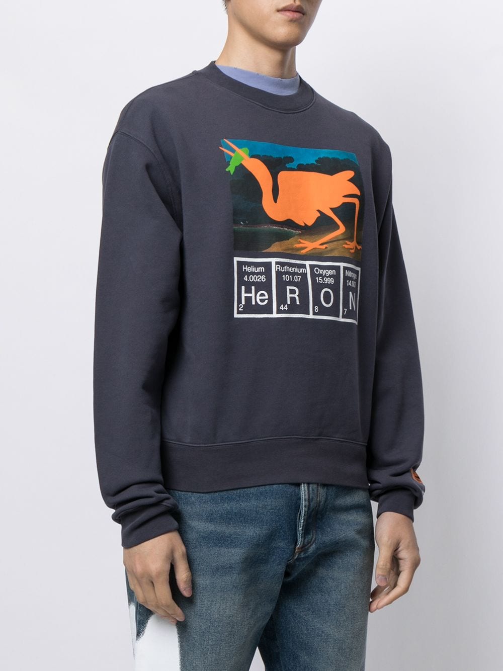 Periodic table sweatshirt anthracite