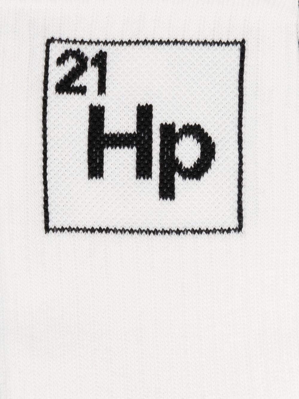 Periodic logo socks white