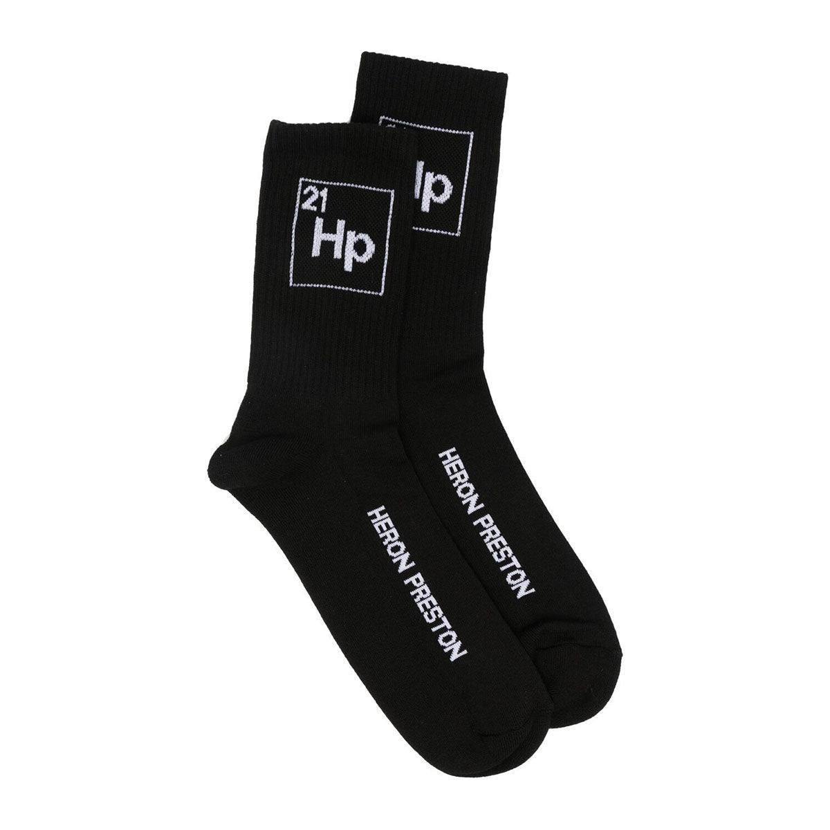 Periodic logo socks black