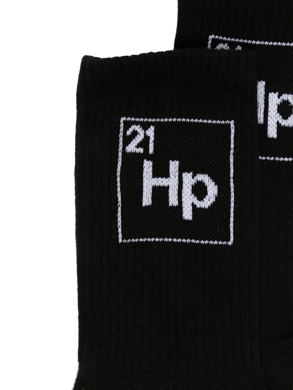 Periodic logo socks black