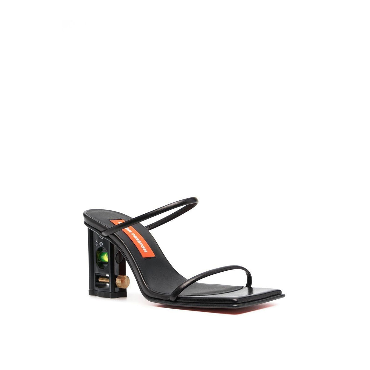 Level heel sandal black