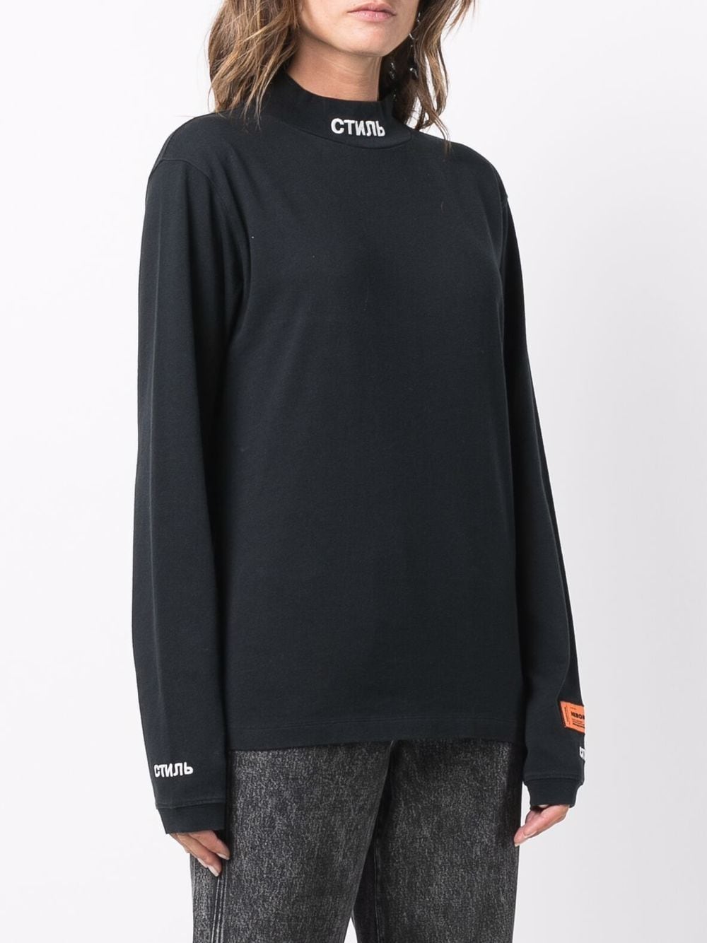 ls turtleneck light CTNMB black white