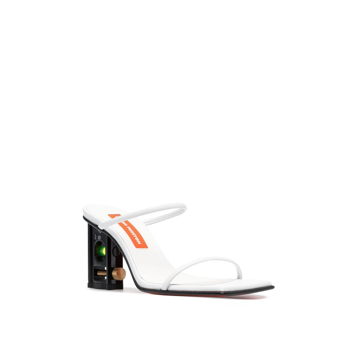 Level heel sandal white