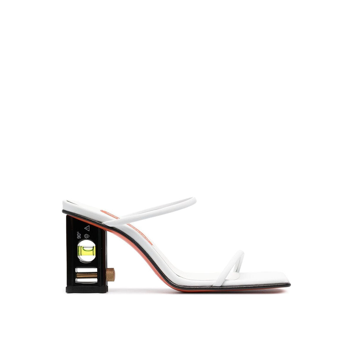 Level heel sandal white