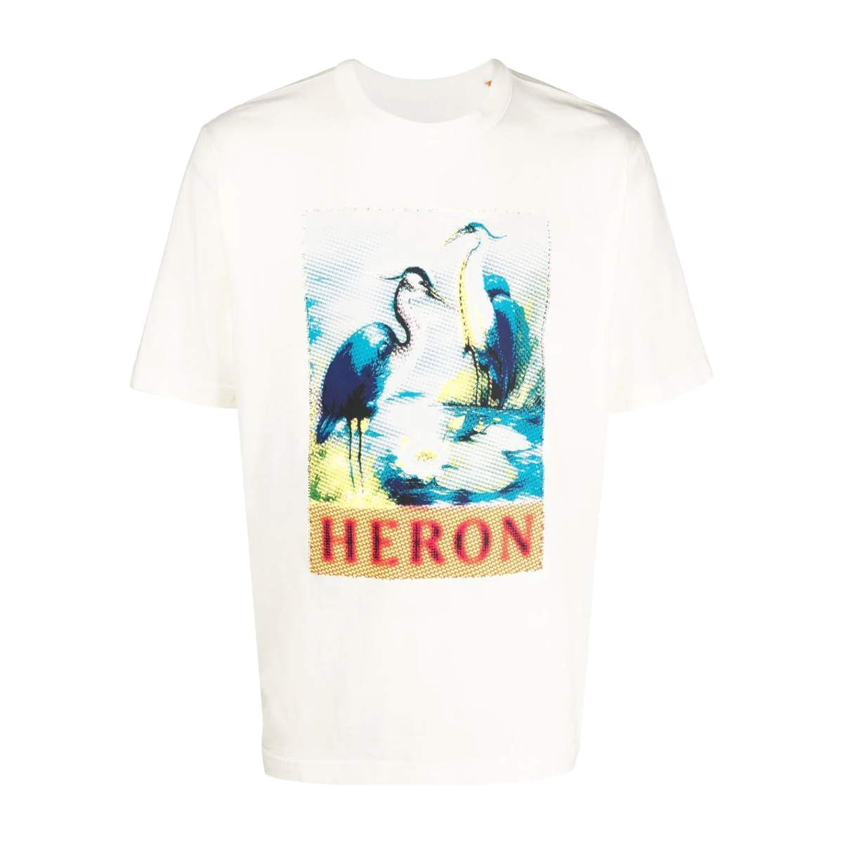 Halftone Heron SS tee white navy