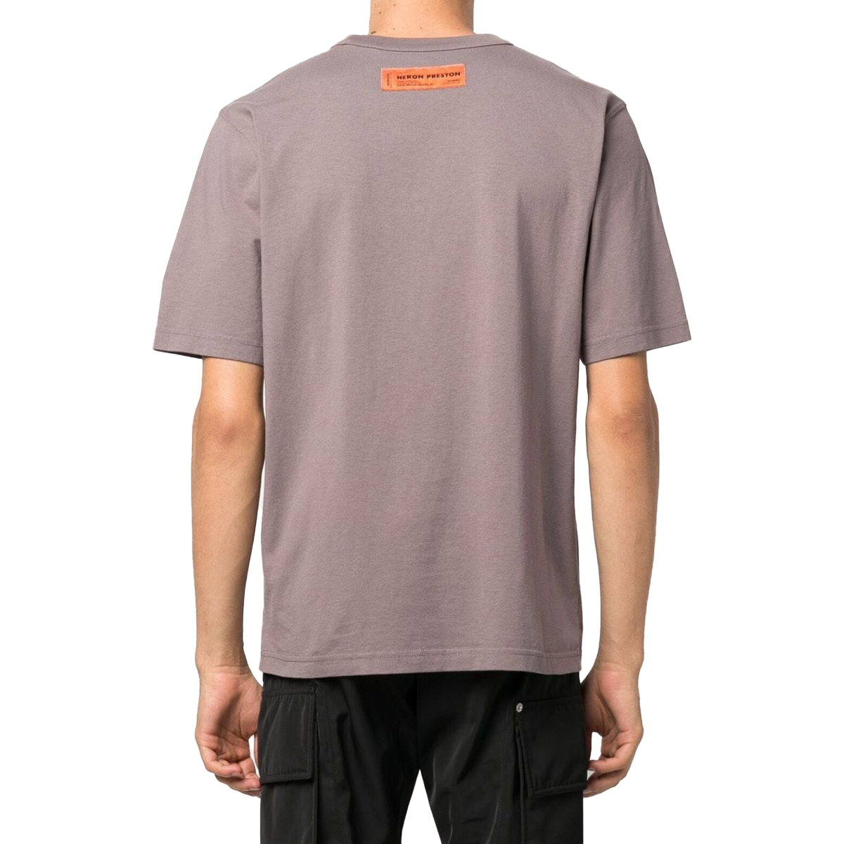 Heron censored ss tee grey yellow