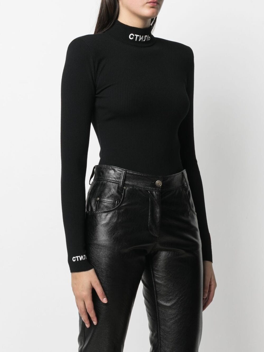 Long-sleeve bodysuit black