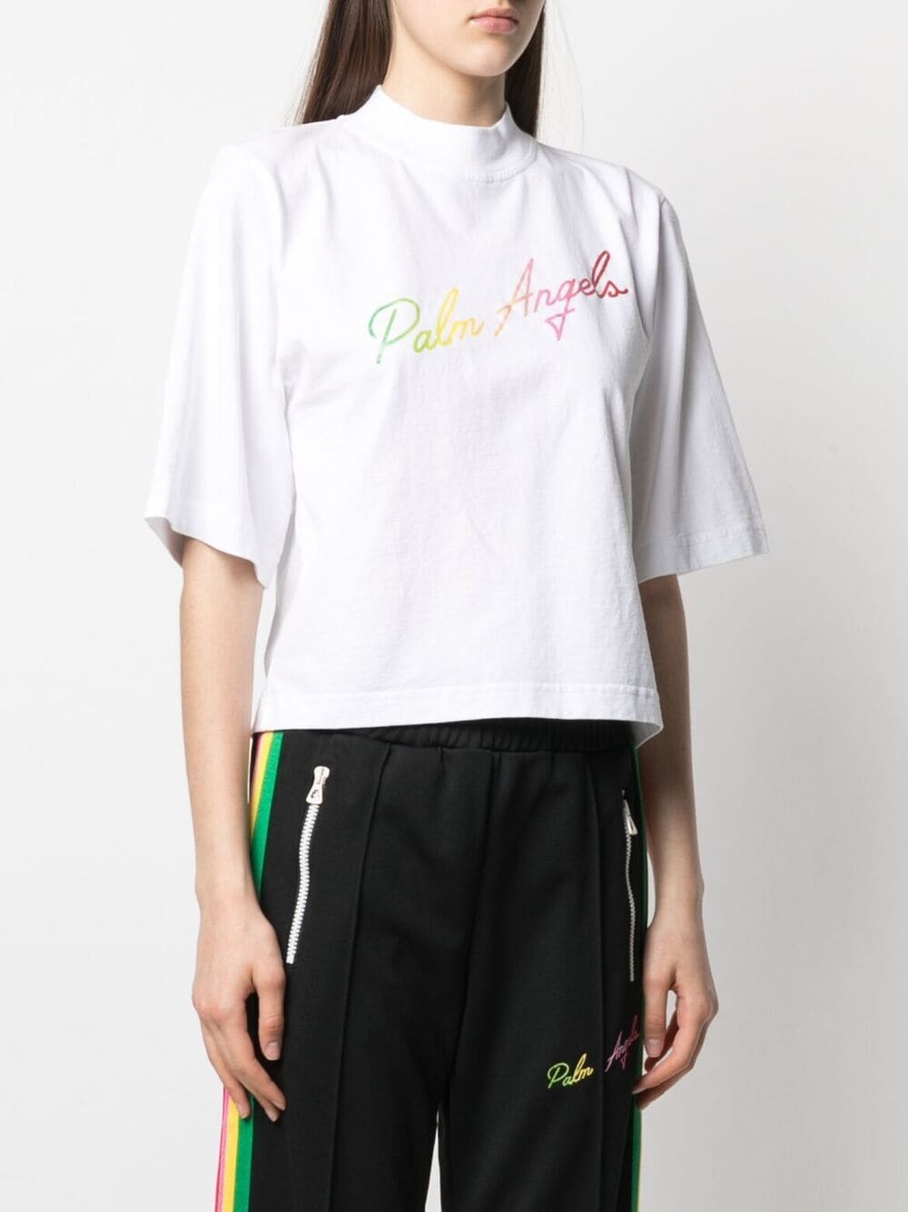 Miami cropped tee white