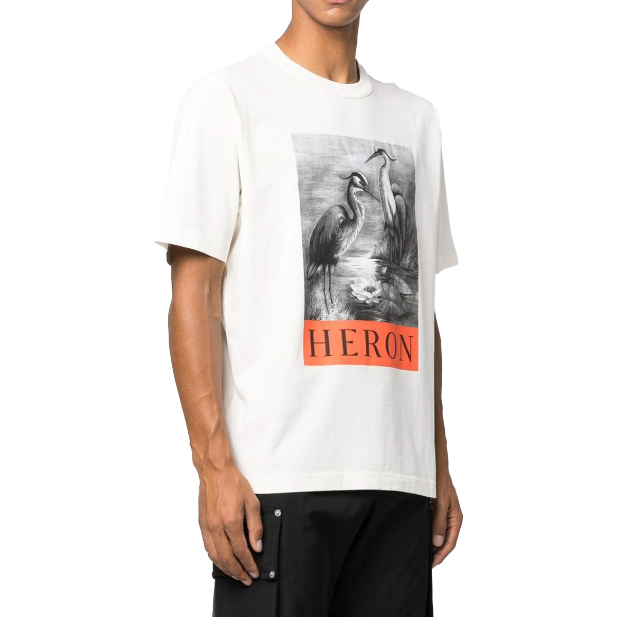 NF heron bw ss tee white