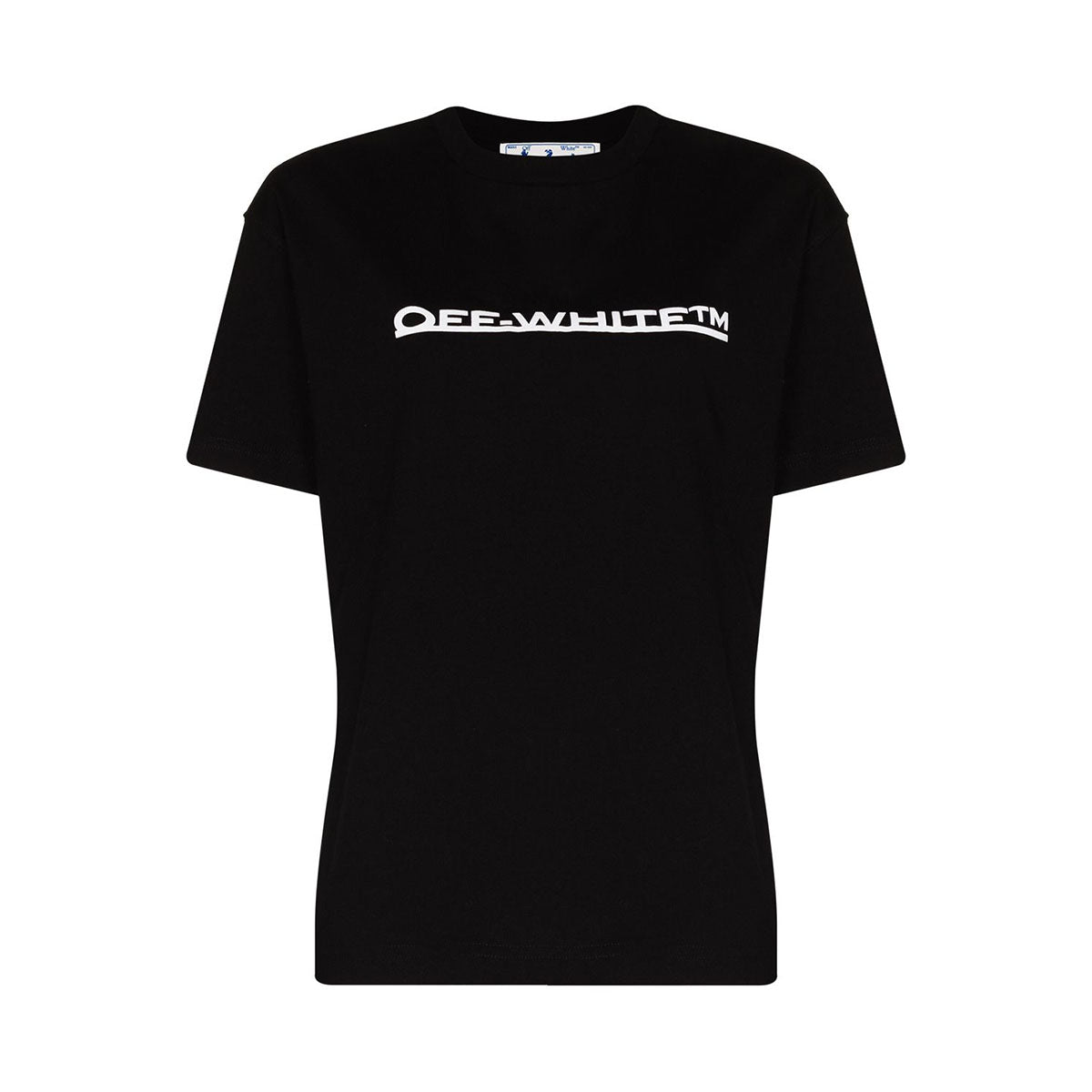 Underlined logo reg tee black white