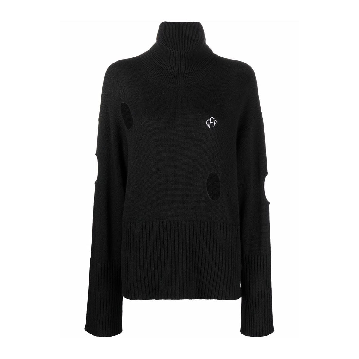 Off basic meteor turtleneck black white