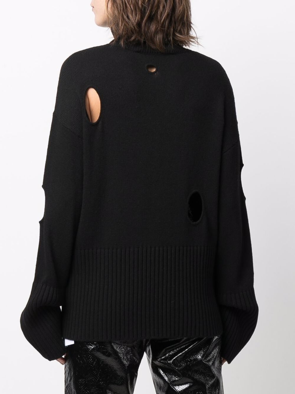 Off basic meteor turtleneck black white