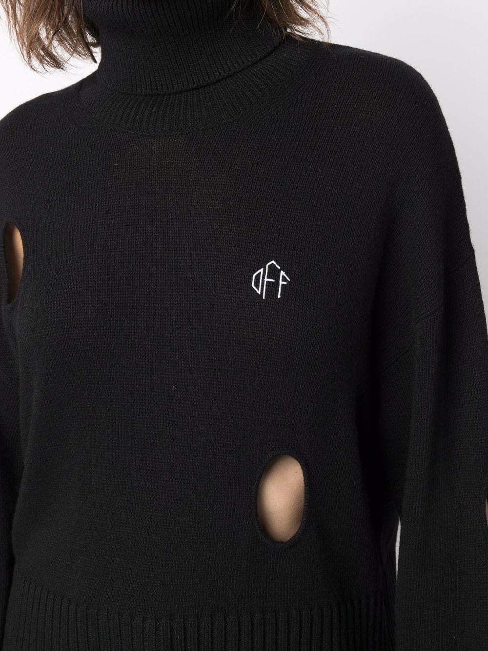 Off basic meteor turtleneck black white