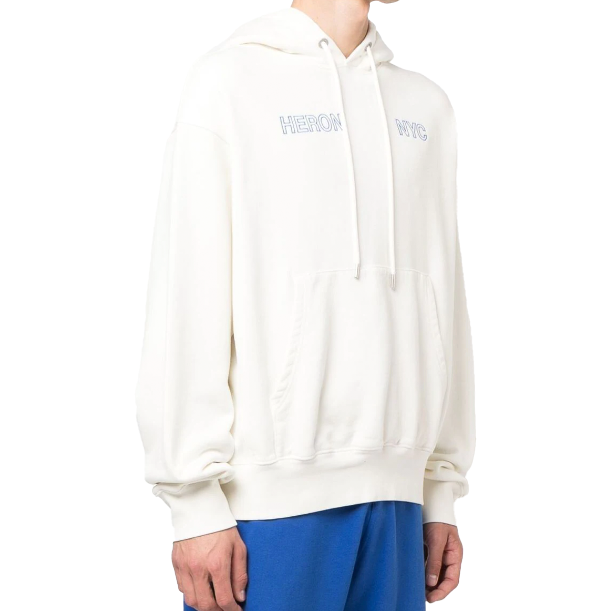Off-road hoodie white light blue