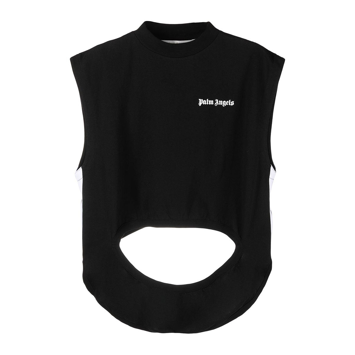 Cut out tank tee black