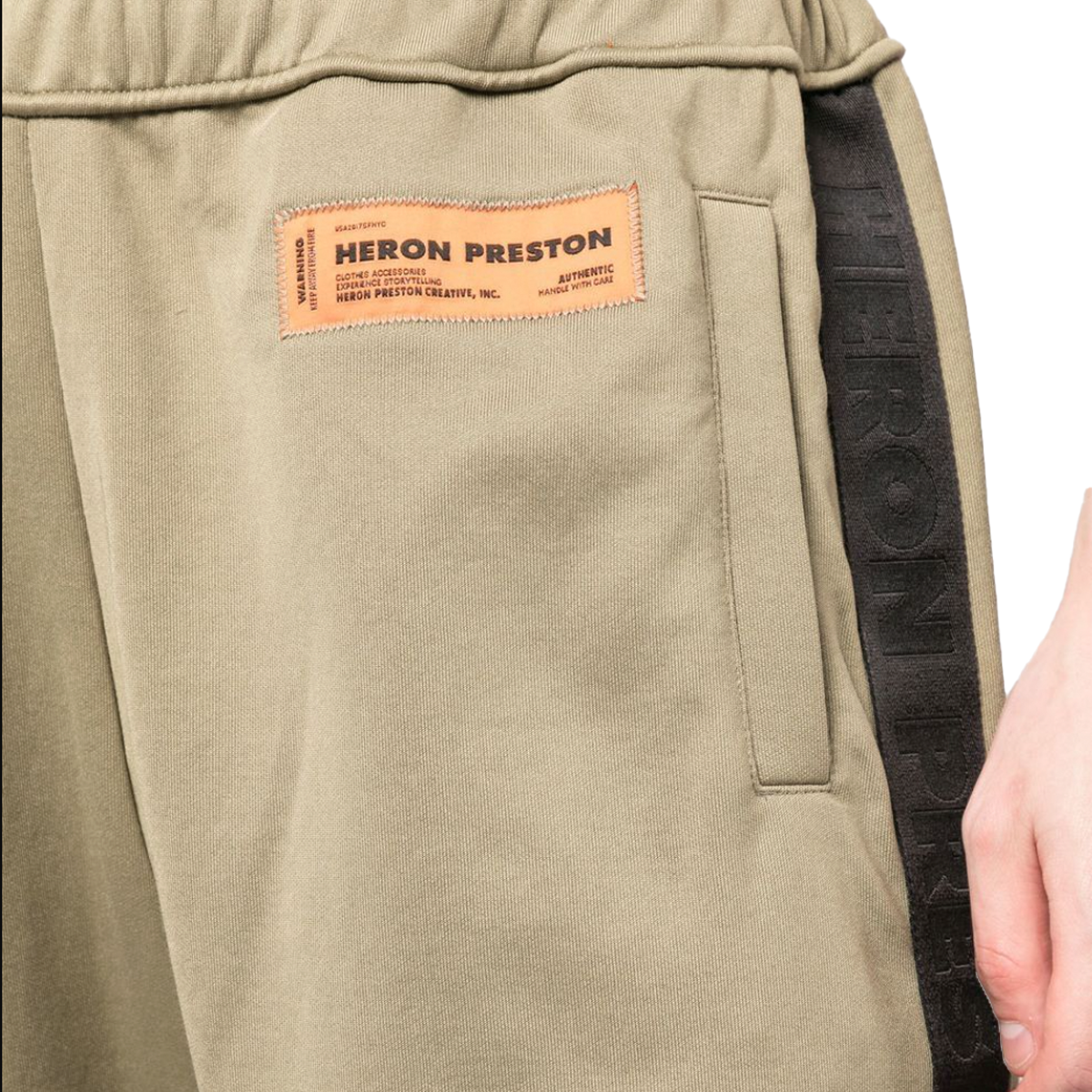 Trackpants logo olive green