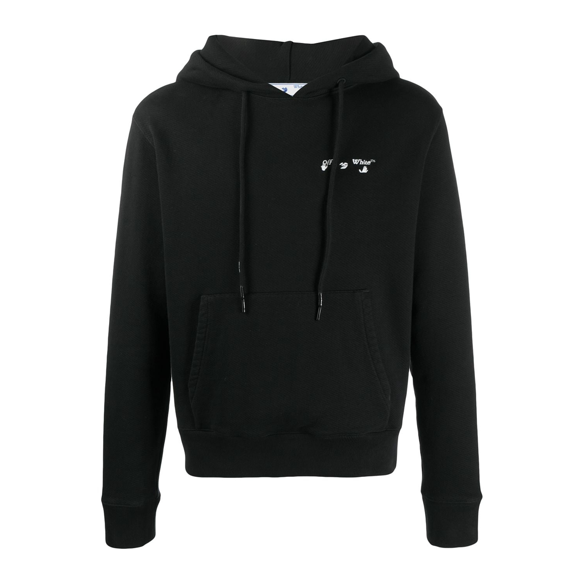 Logo slim hoodie black