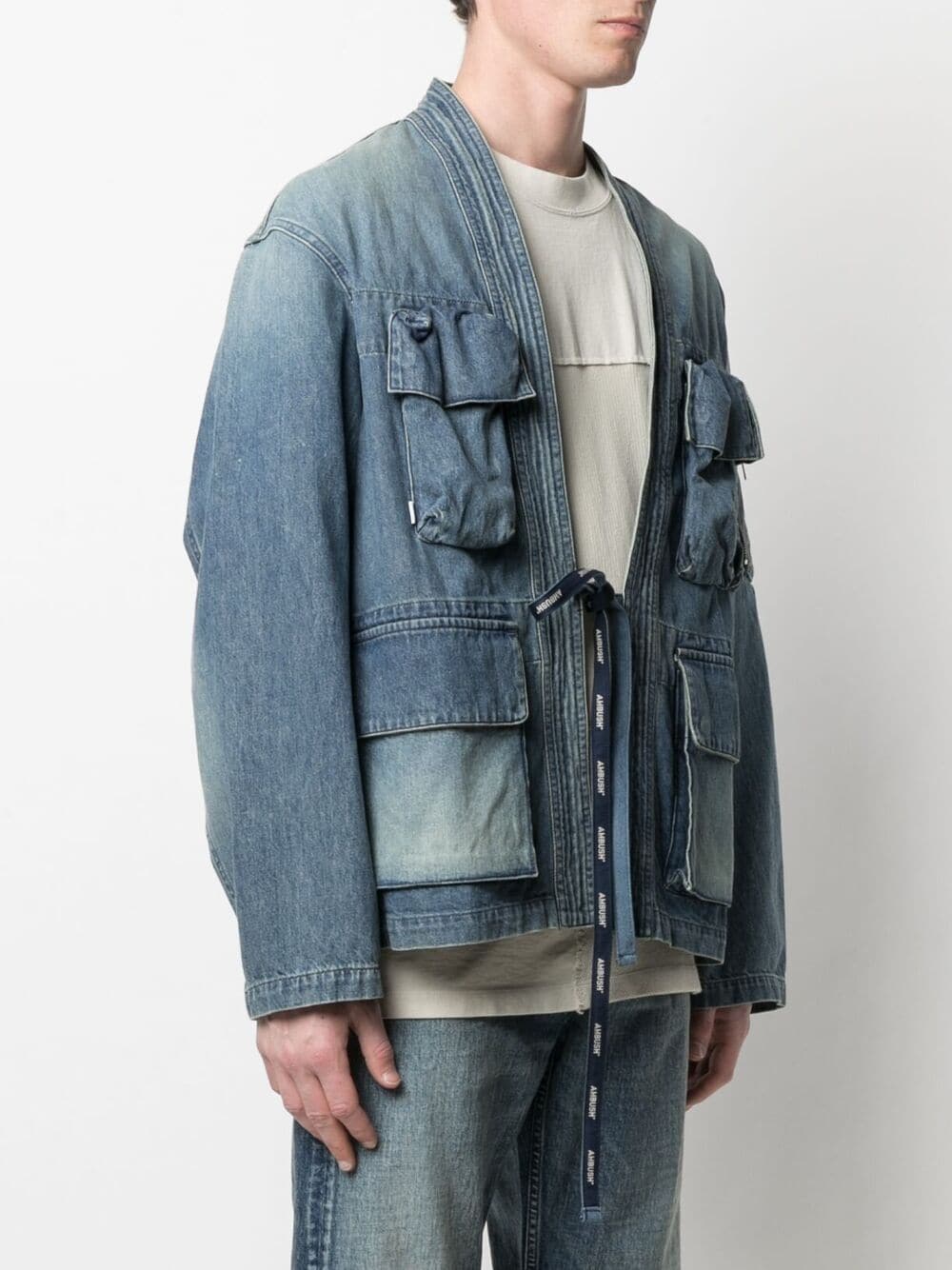 Kimono denim jacket blue