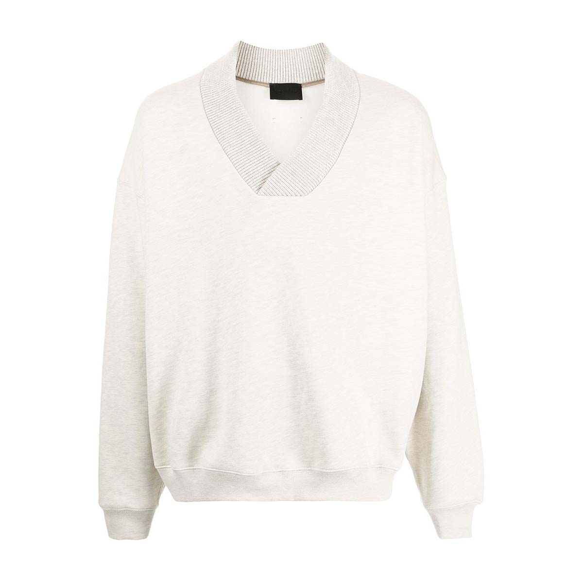 V-Neck Sweatshirt Cream