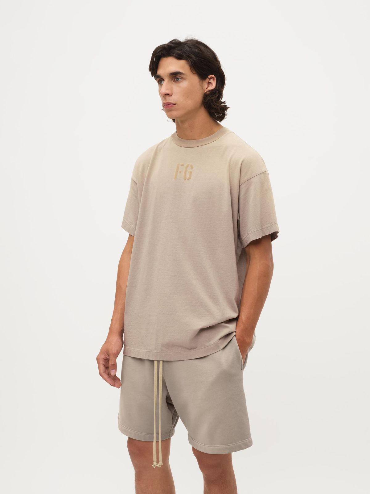 "FG" tee vintage sky