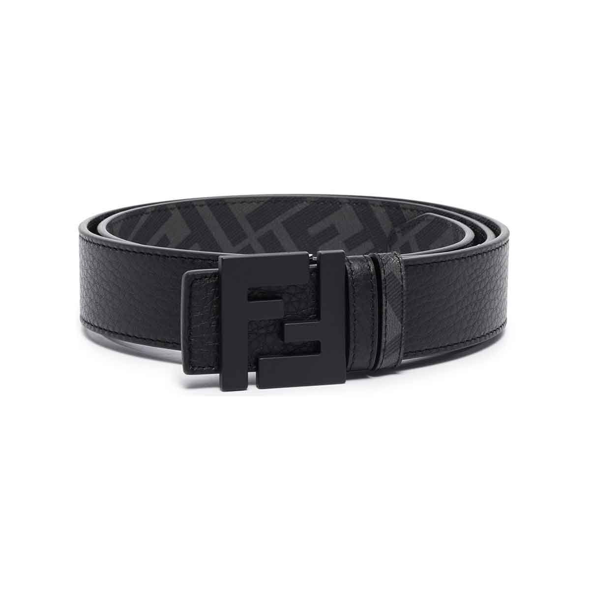 FF Black Plaque Reversible Belt