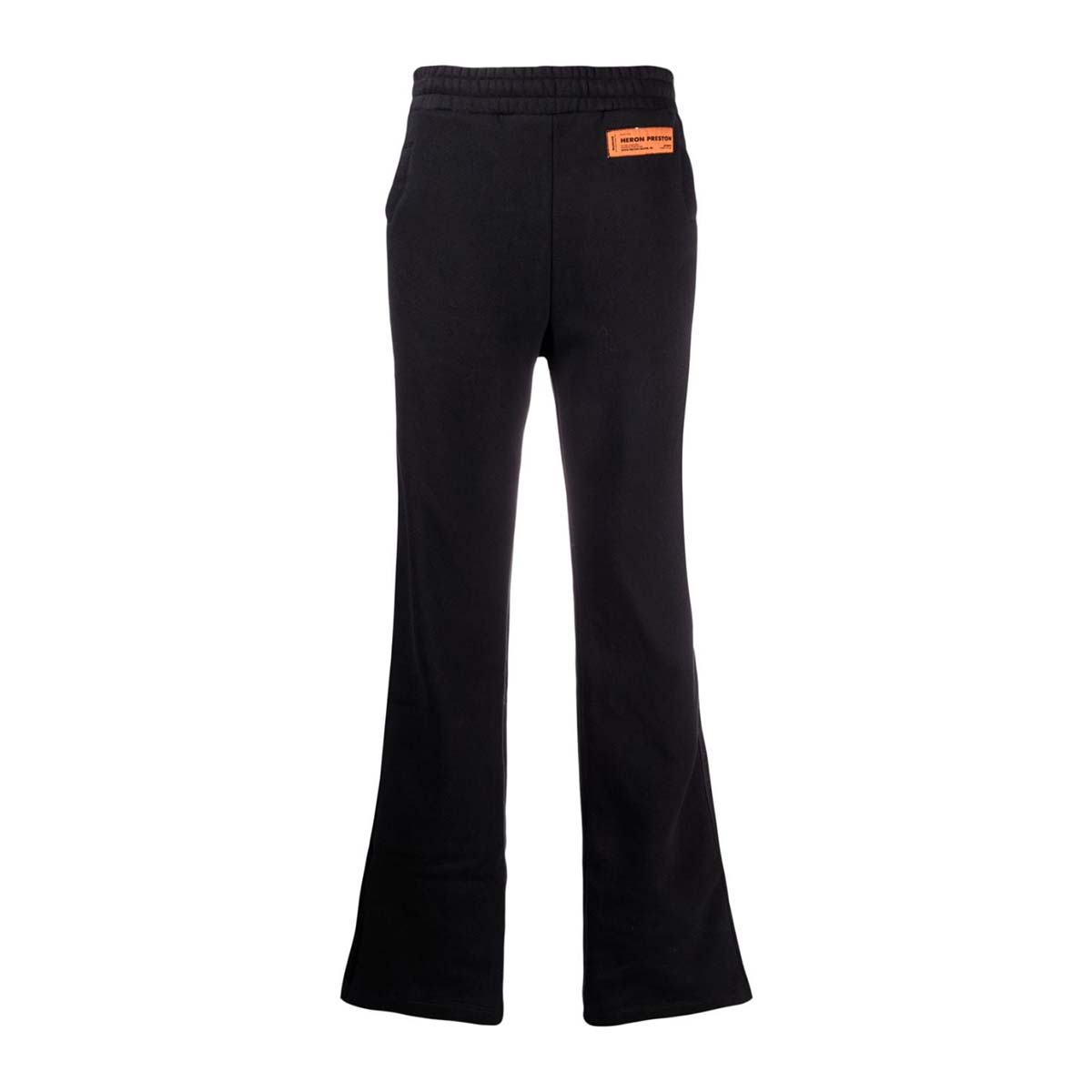 Straight leg sweatpants logo black