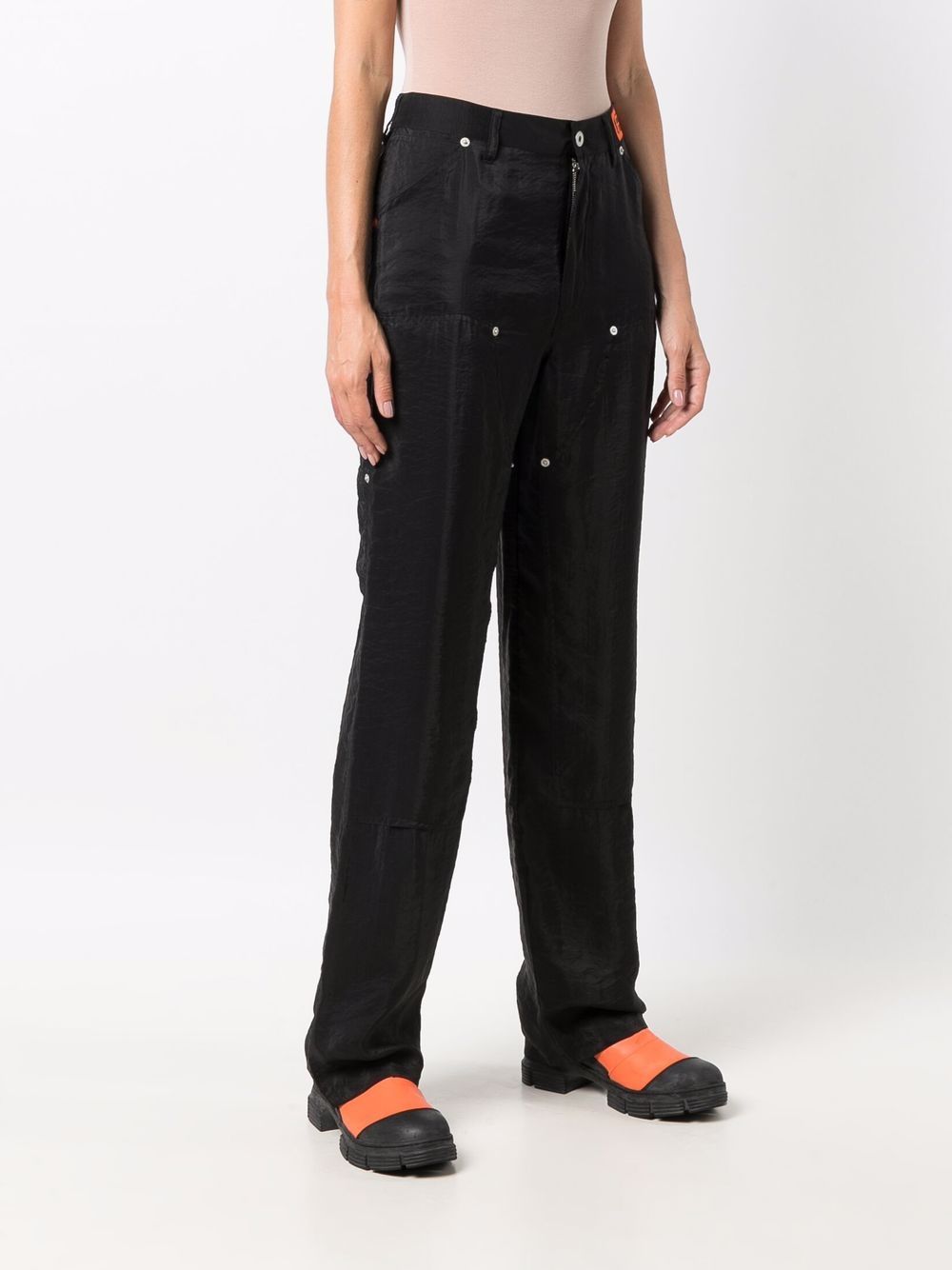 Cupro carpenter pants black