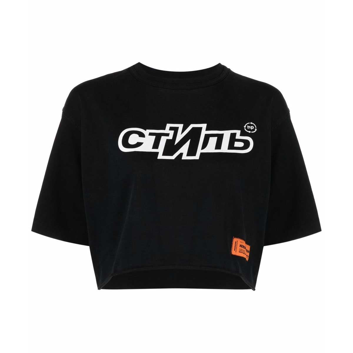 ss tee crop CTNMB sport black white