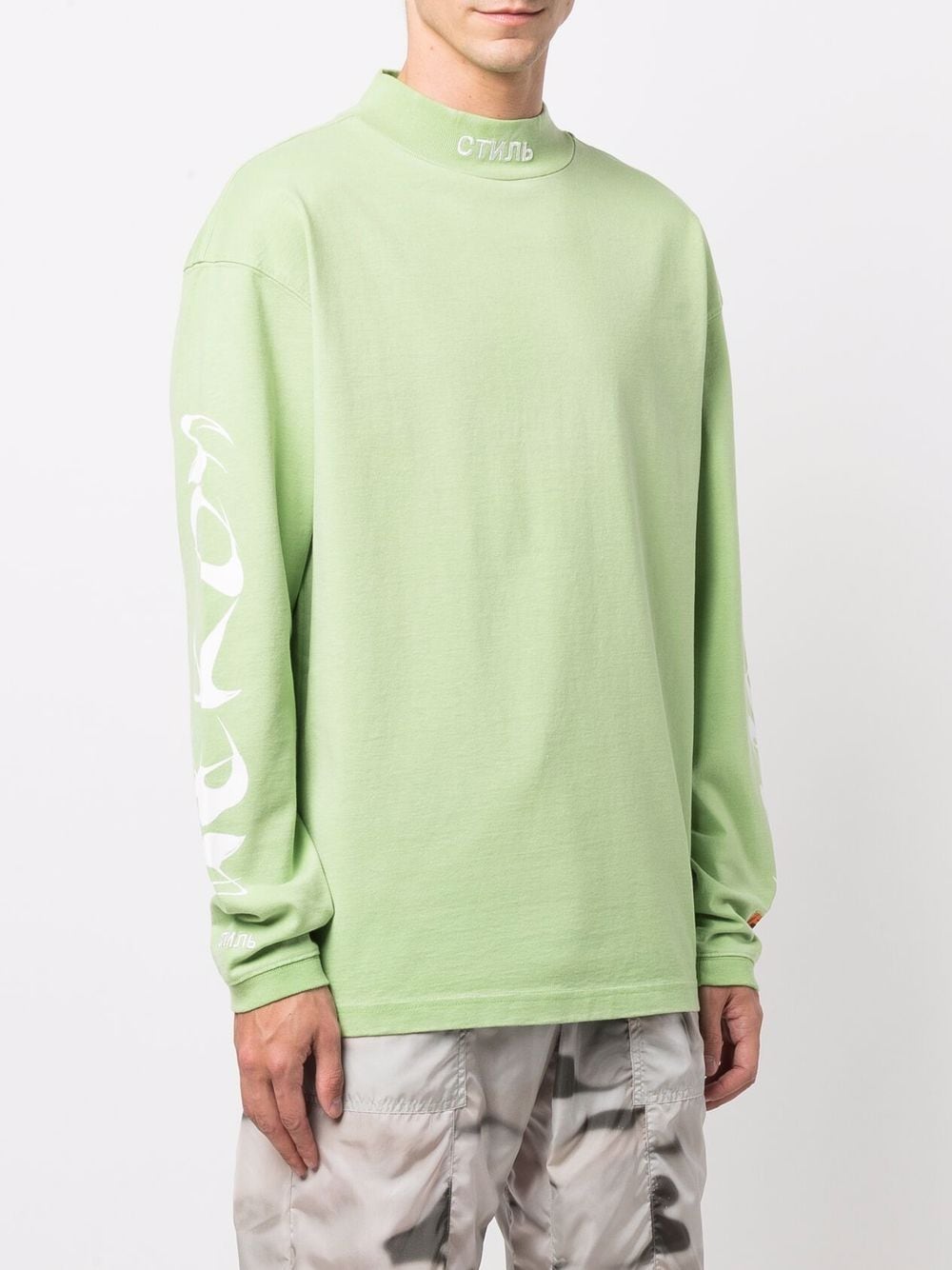 Brush LS turtleneck green