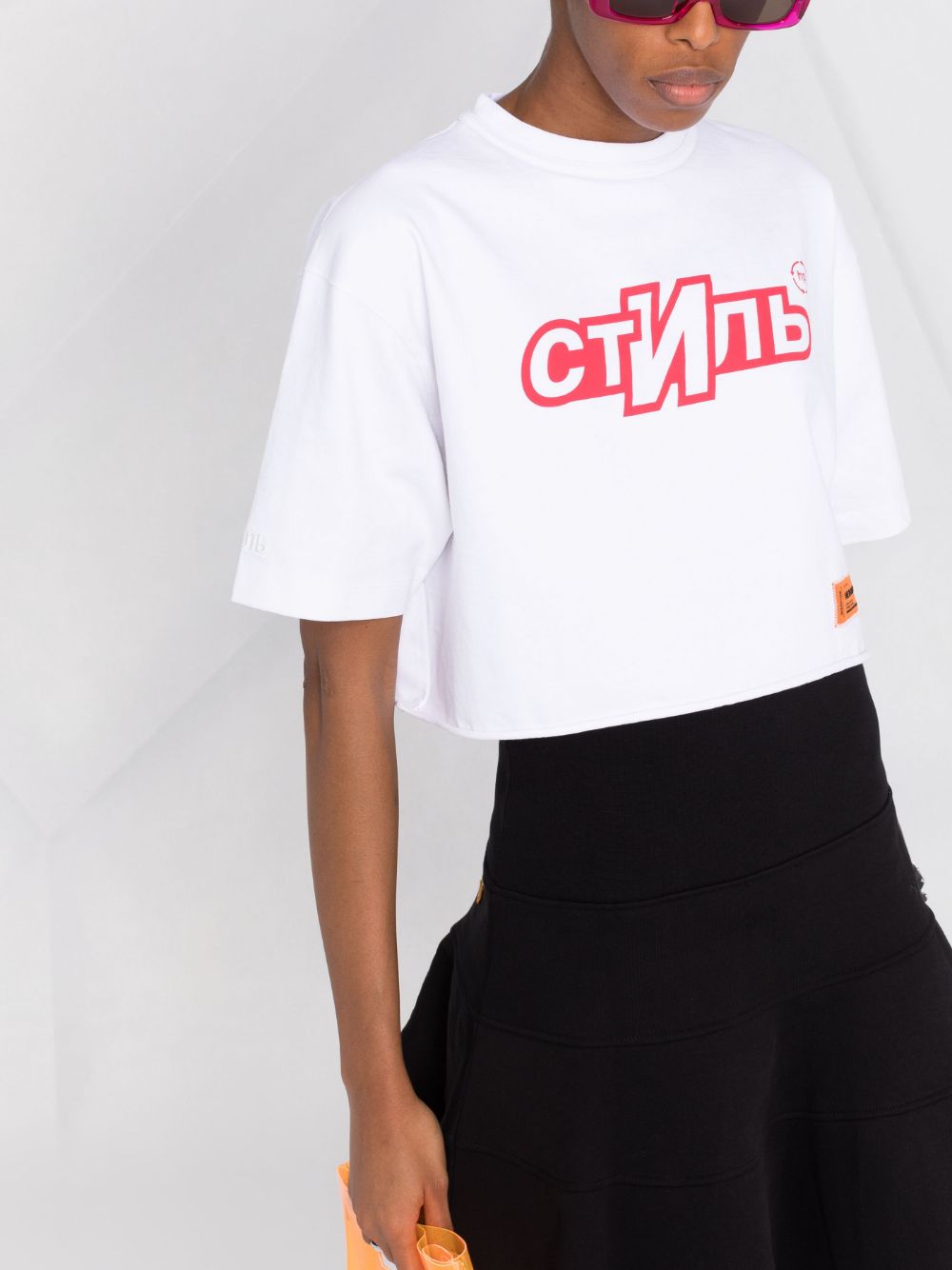 ss tee crop CTNMB sport white red