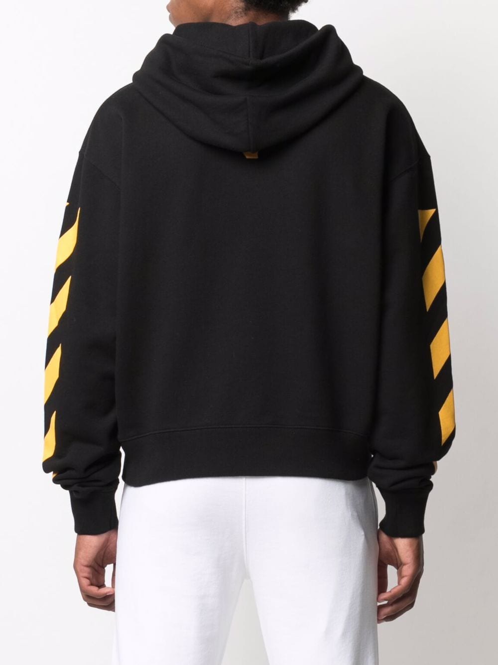 Off-White | Black painting over hoodie GLDNN