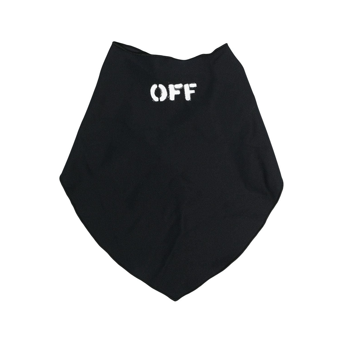off white "off" bandana mask in black